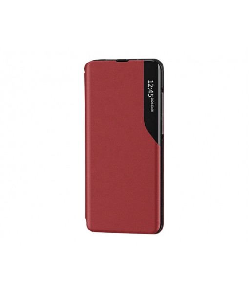 Husa Samsung Galaxy A72 / A72 5G, Tip Carte Eco Book Compatibila, Piele Ecologica, Rosu